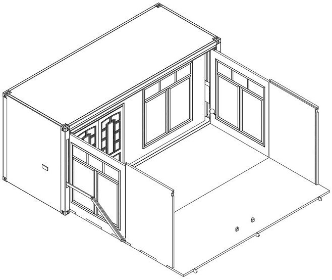 Telescopic house structure convenient to move and telescopic method