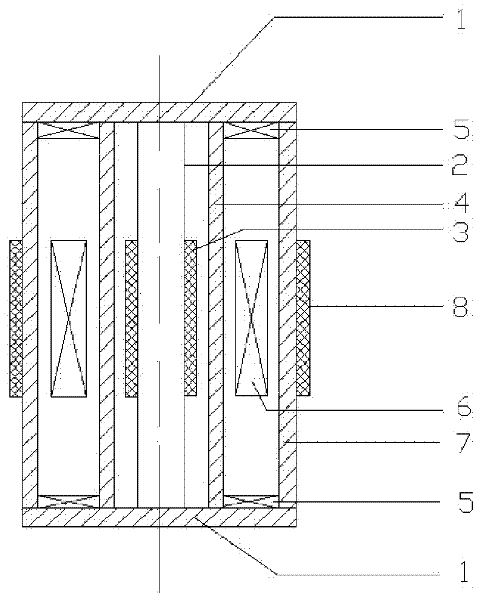 Electromagnetic vibration generating device of permanent magnet and application thereof in vibration detection system