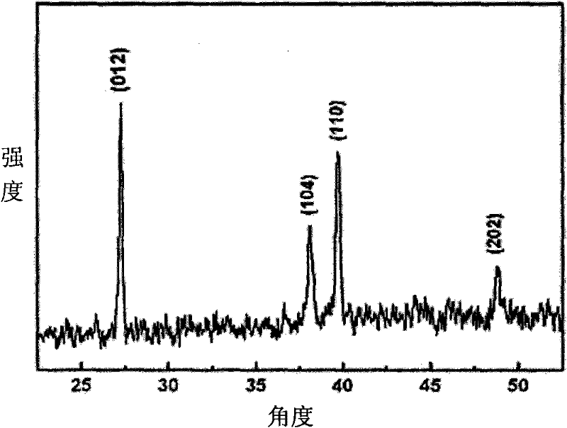 Method for preparing bunchy bismuth nanostructure material