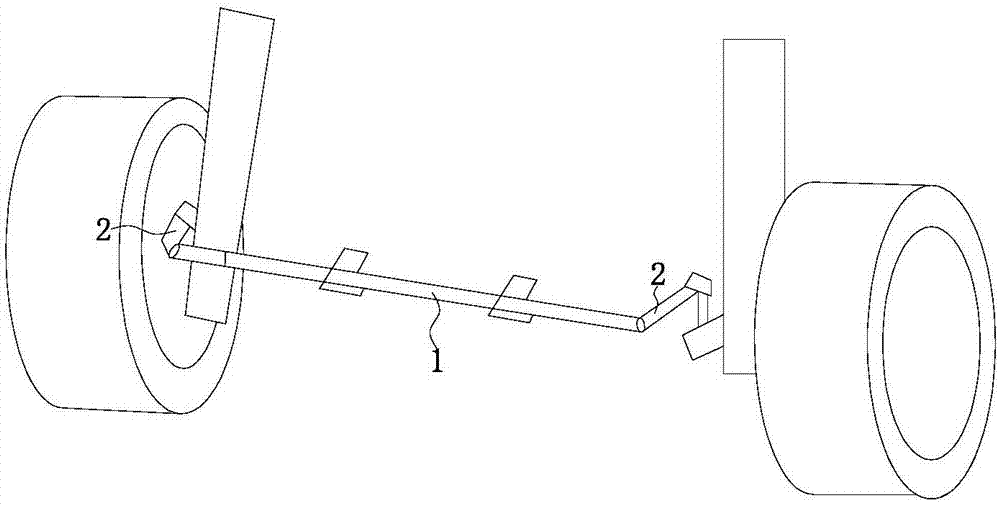 Automobile sway bar high in electricity generating efficiency