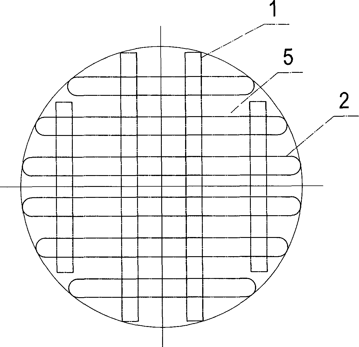 Polytetrafluoroethylene porous grid plate and manufacturing method thereof