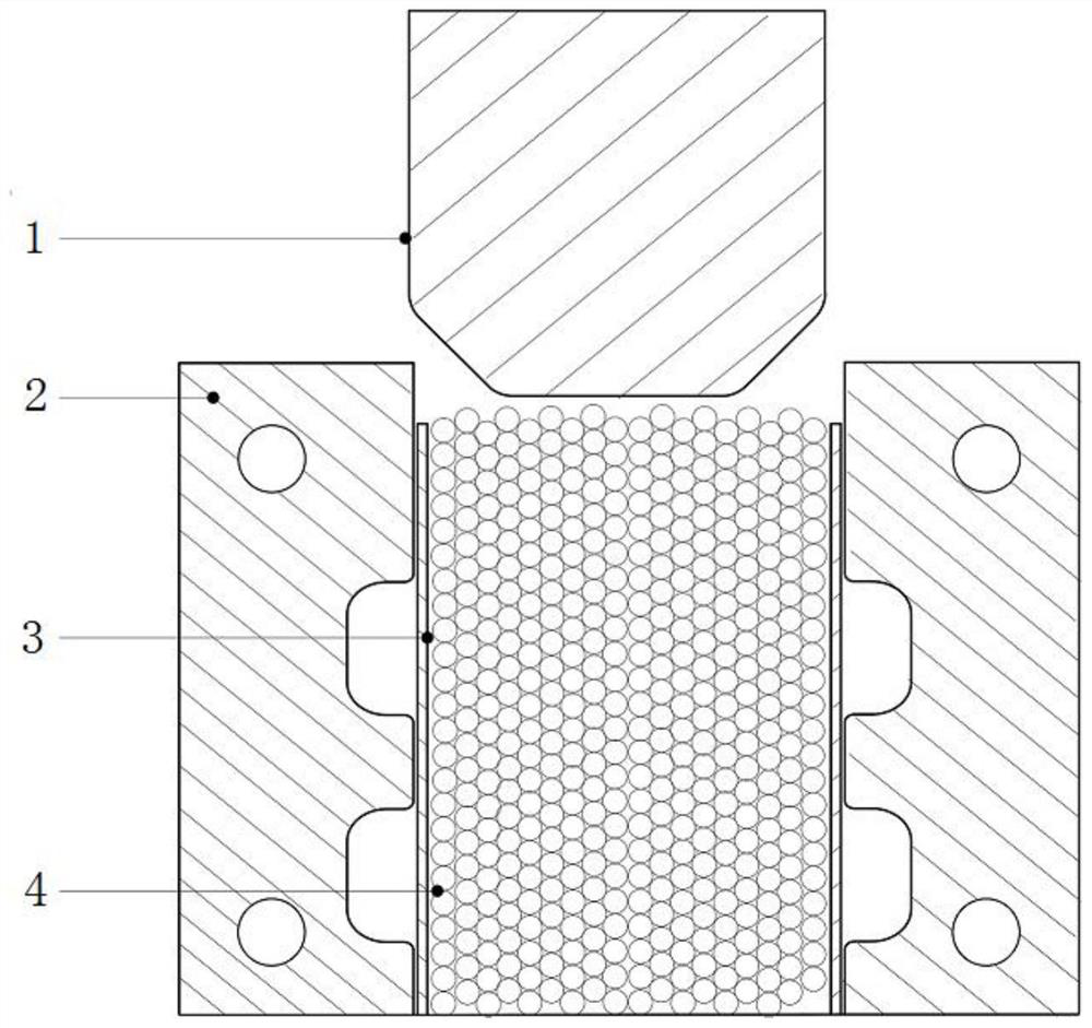 Carbon fiber reinforced aluminum alloy layer pipe component forming process and forming mold