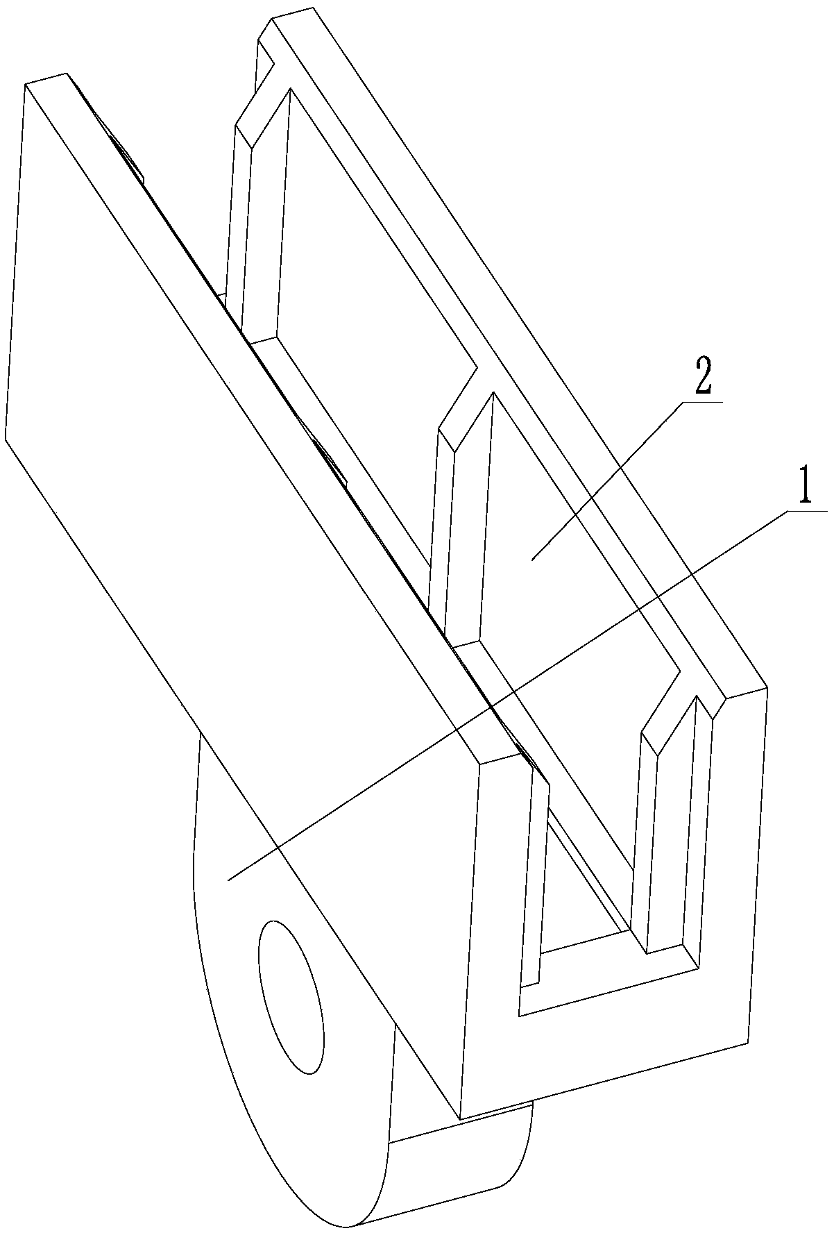 Bracket capable of quickly bonding and curing with window glass