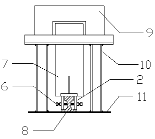 A method for installing and fixing a crane traveling roller frame