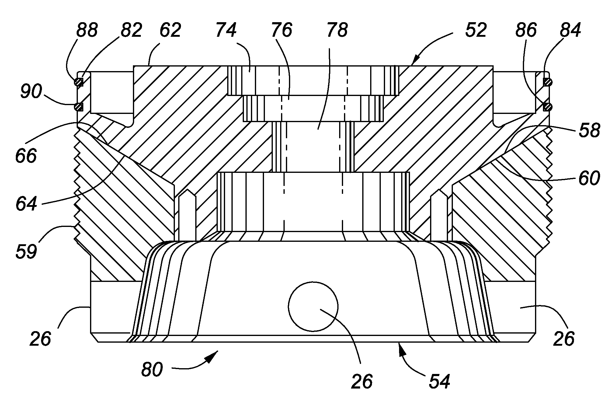 Two-part back cap for a plug valve and plug valves incorporating same