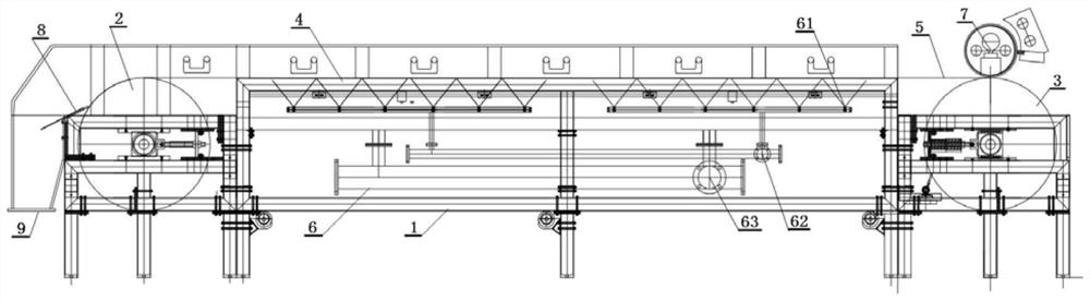 Durable steel belt material cooling conveyor