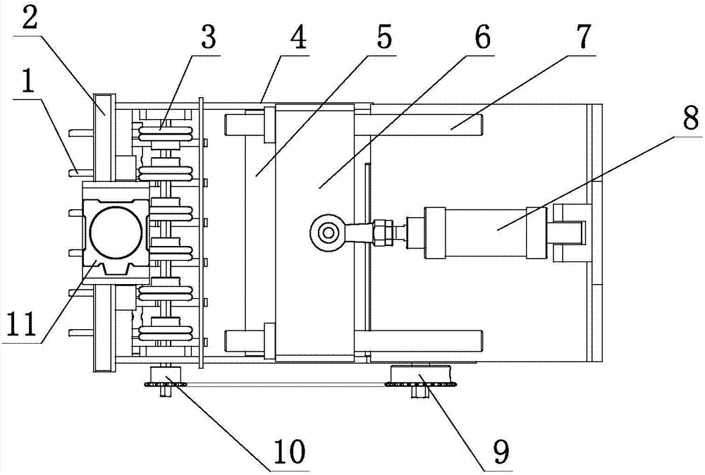 Telescopic lead inserting device for automatic molding machine for double-bang fireworks