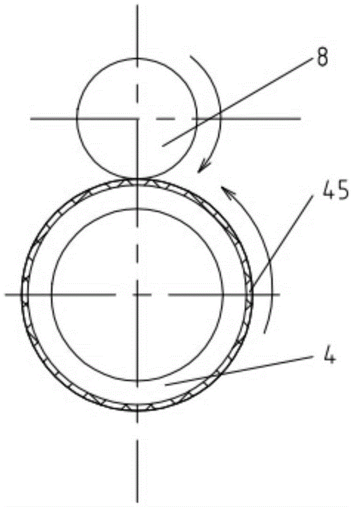 Double-roller hank fluttering device