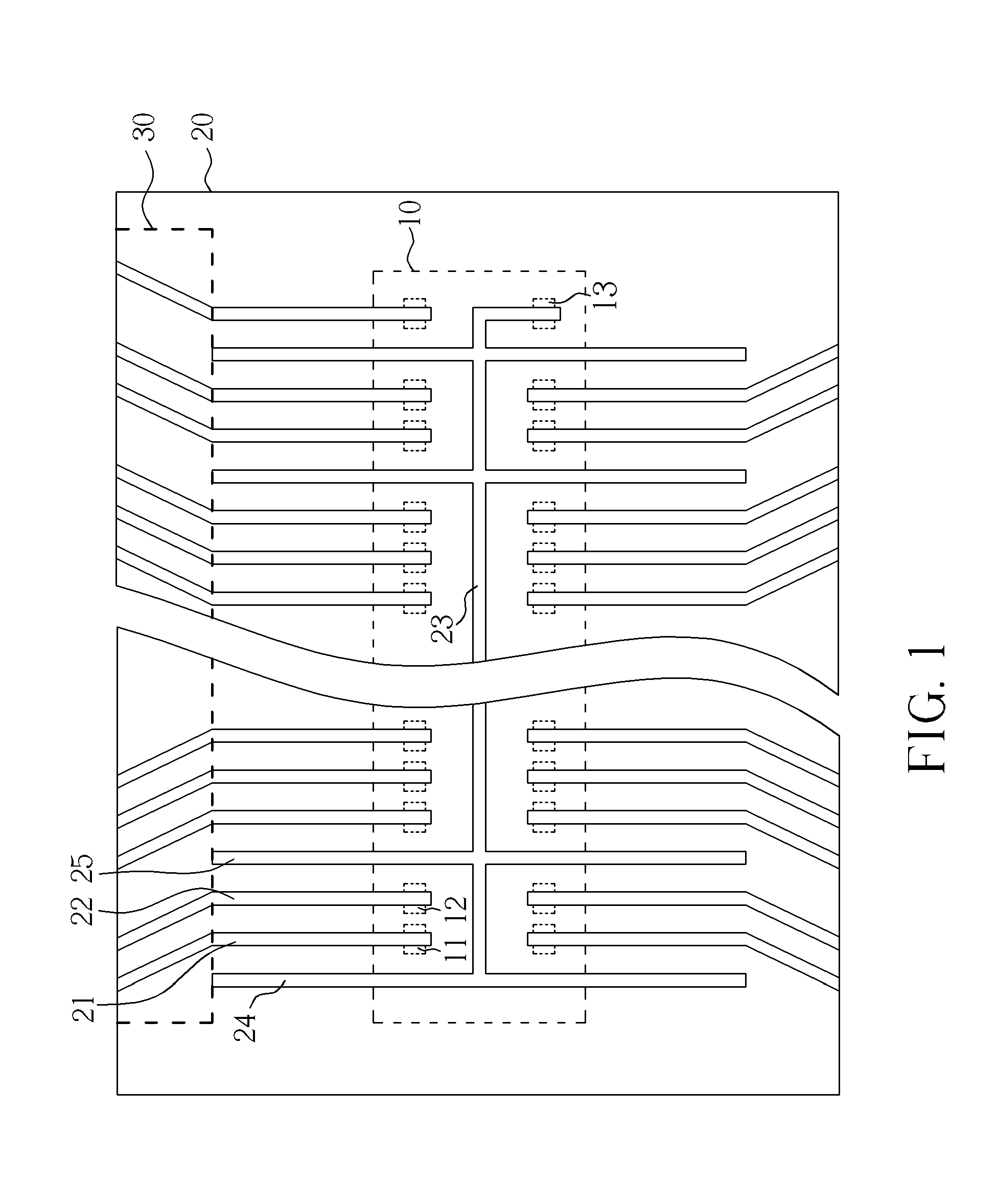 Chip on film trace routing method for electrical magnetic interference reduction