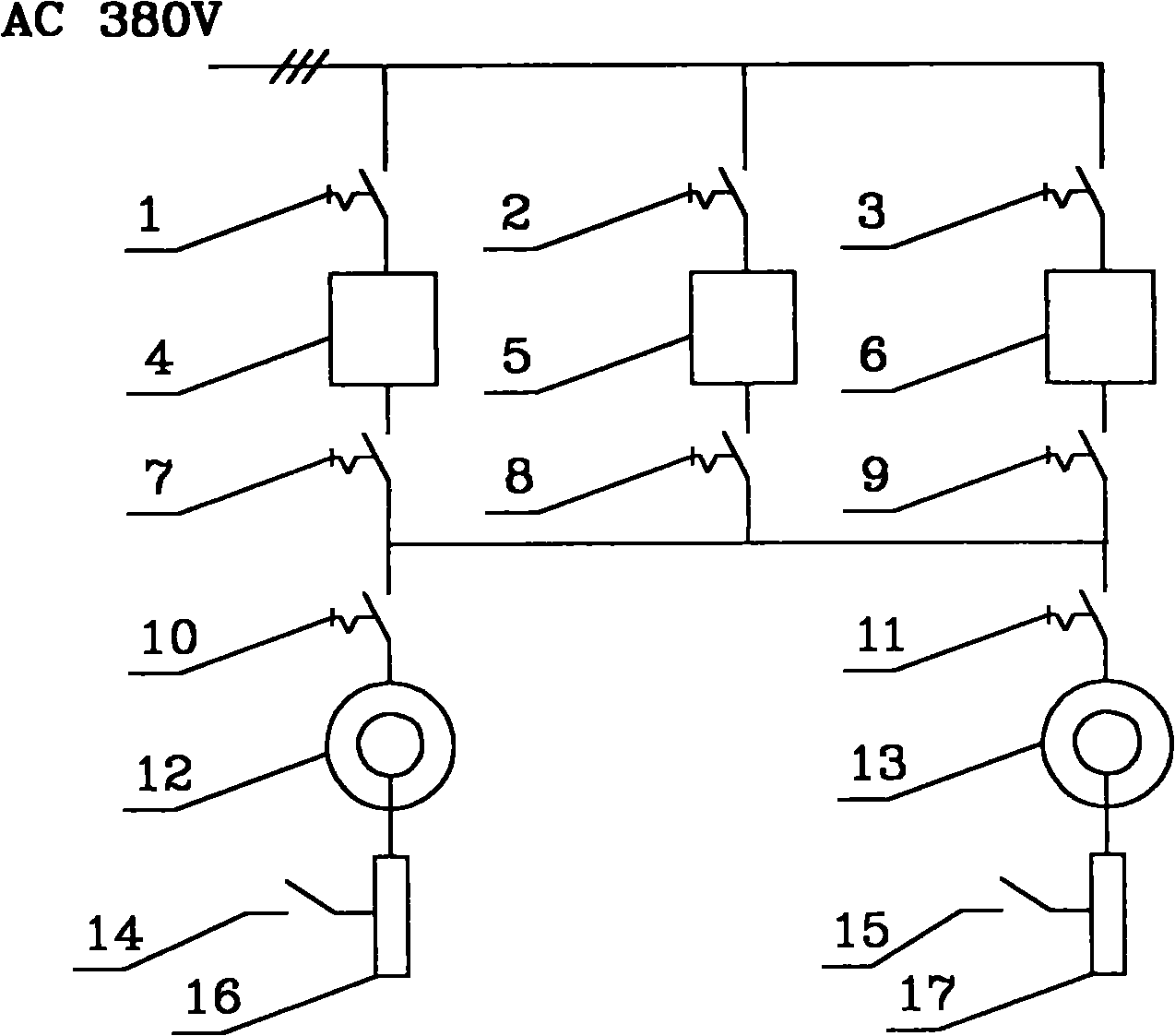 Silicon controlled rectifier stator voltage-regulation and speed-regulation parallel operation electric control system