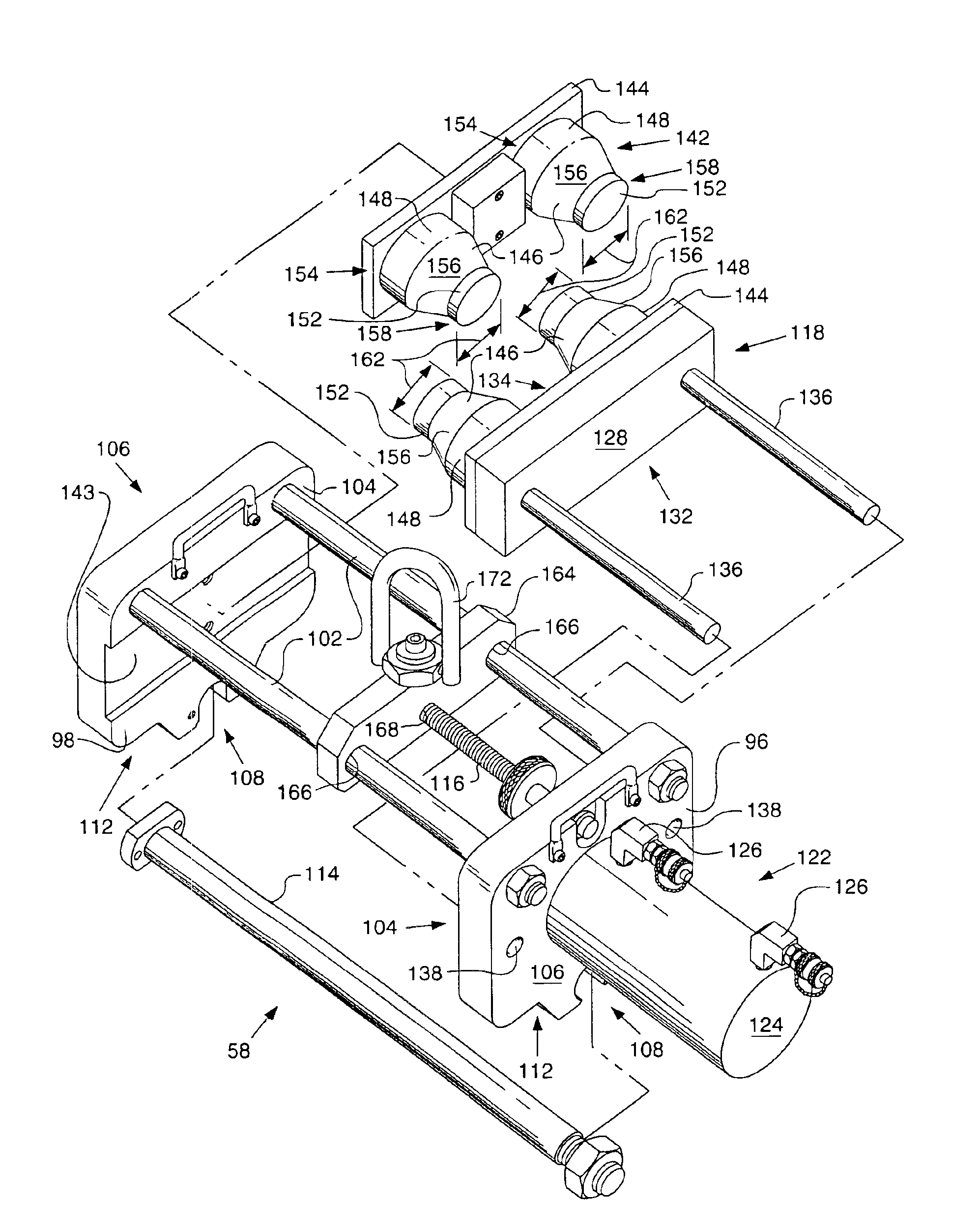 Method and apparatus for installing links on an endless track chain