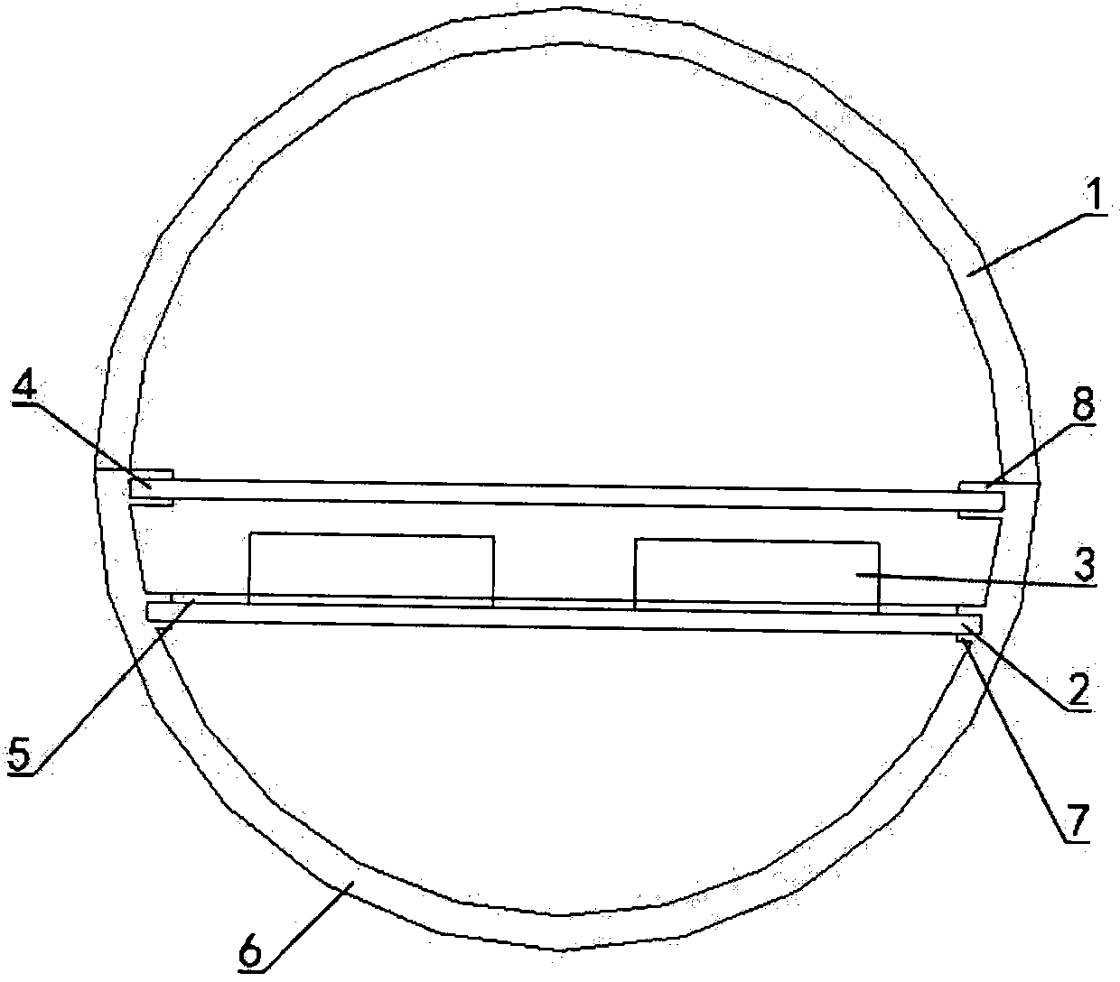 LED fluorescent lamp based on continuous spectrum fluorescent powder