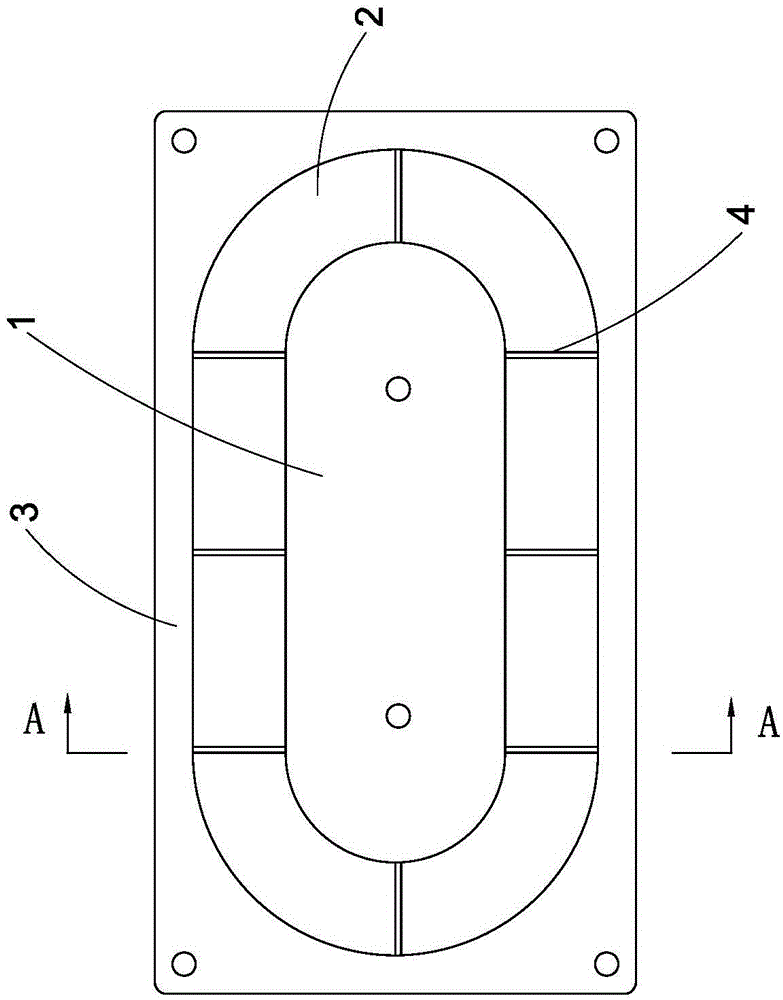 Dangling edge structure of vibration unit of loudspeaker