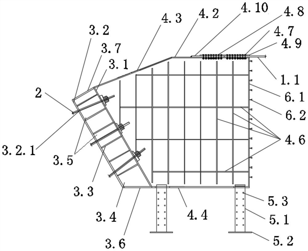 Conversion connection device and construction method thereof