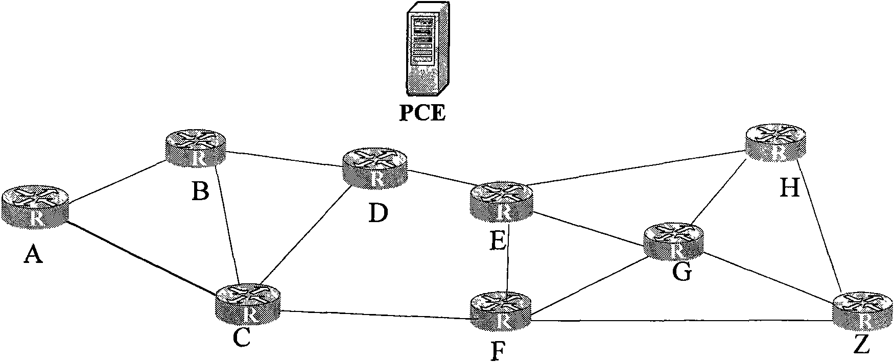 Method and system for protecting path based on PCE (Patch Computation Element)
