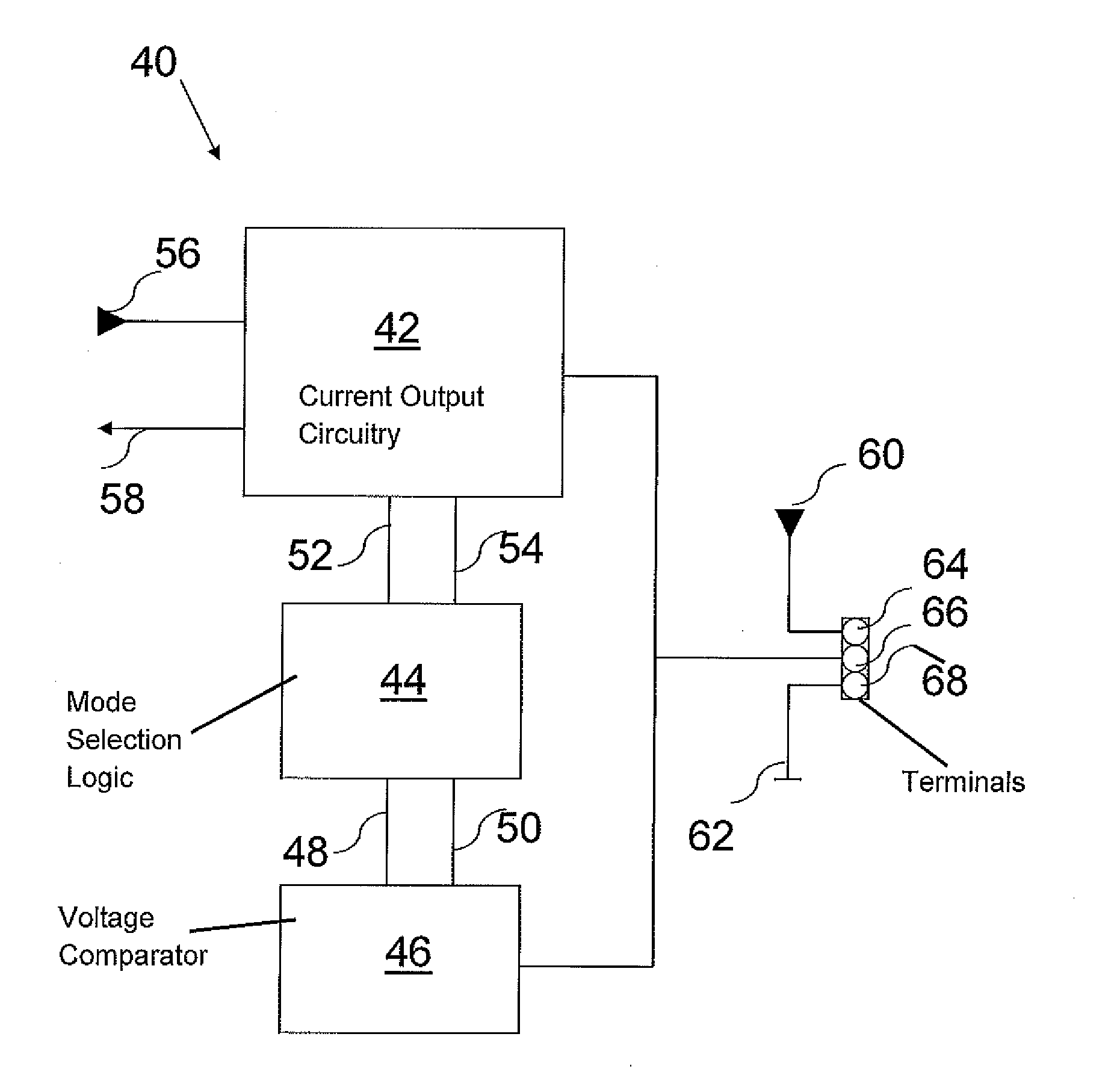 Apparatus and method for selectively determining a mode of operation