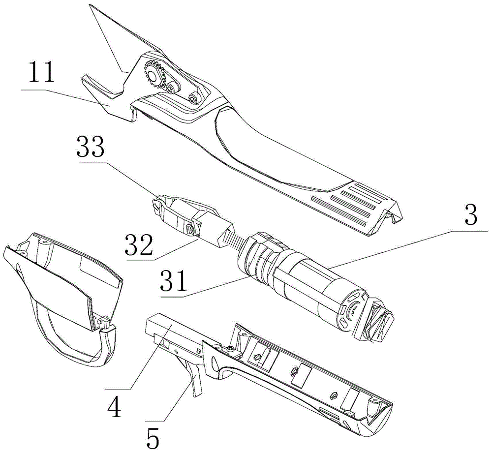 A control system for electric scissors