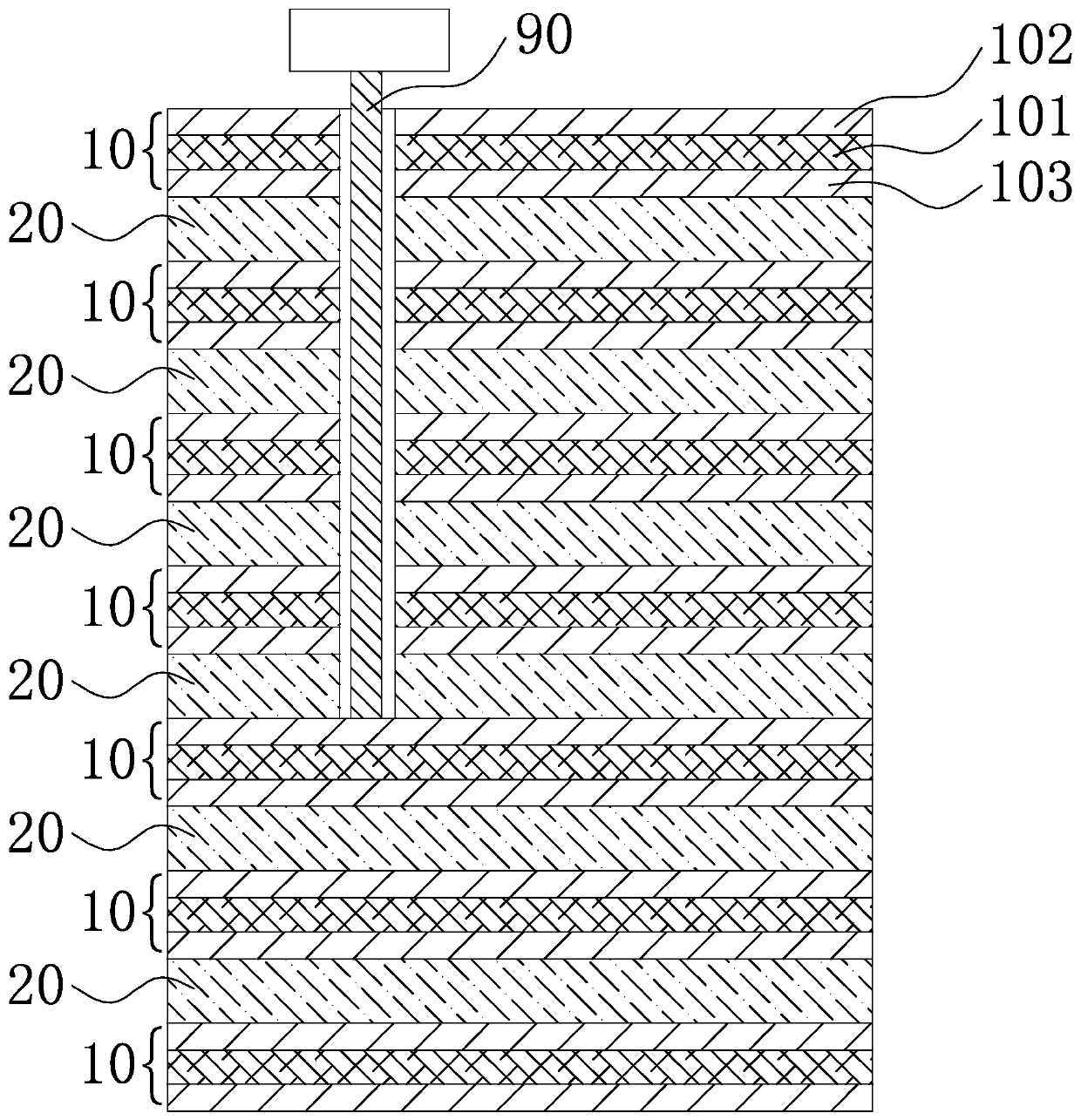 Blind hole processing method for multilayer printed board