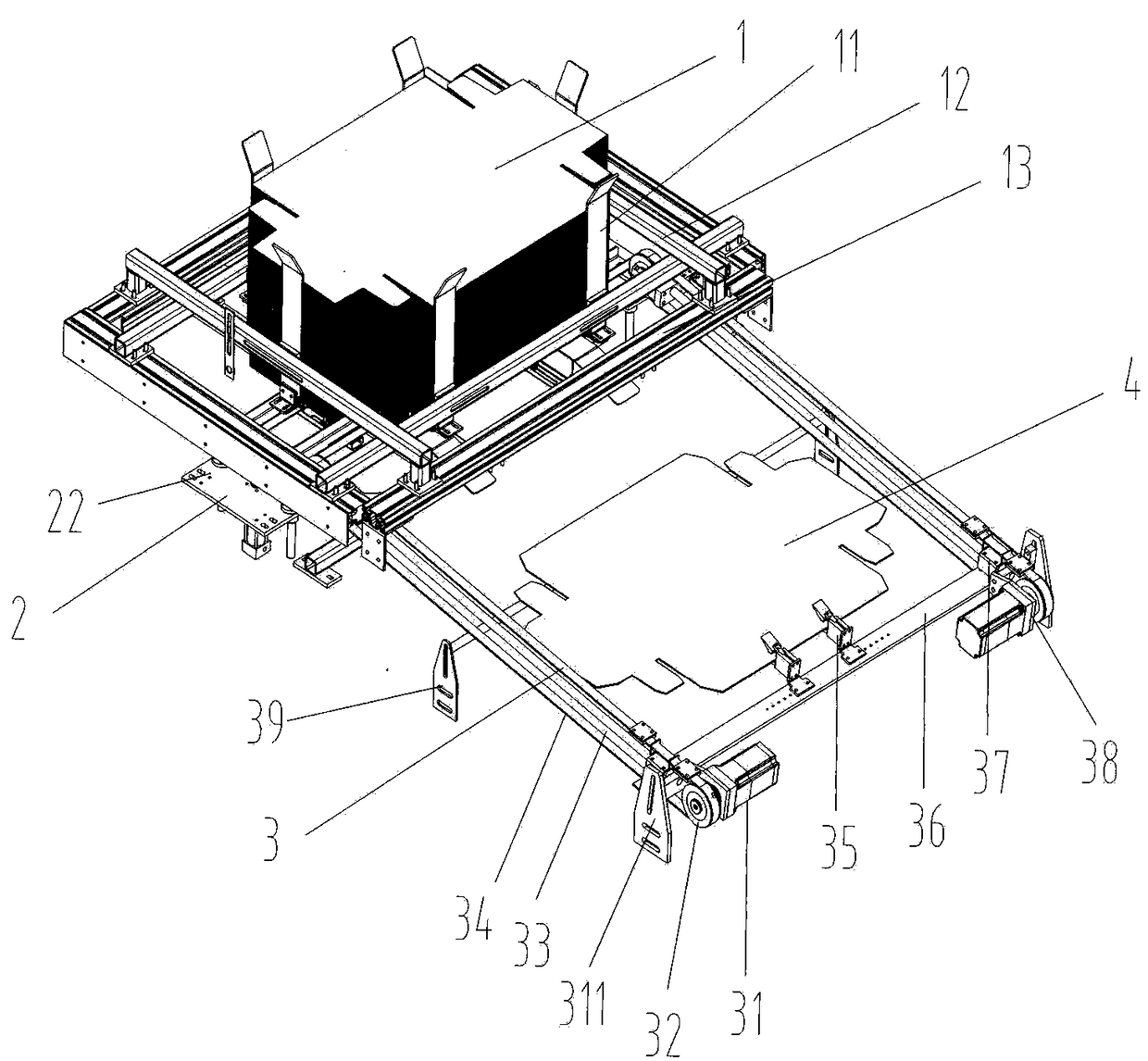 A quick carton picking mechanism for ceramic tile packaging line