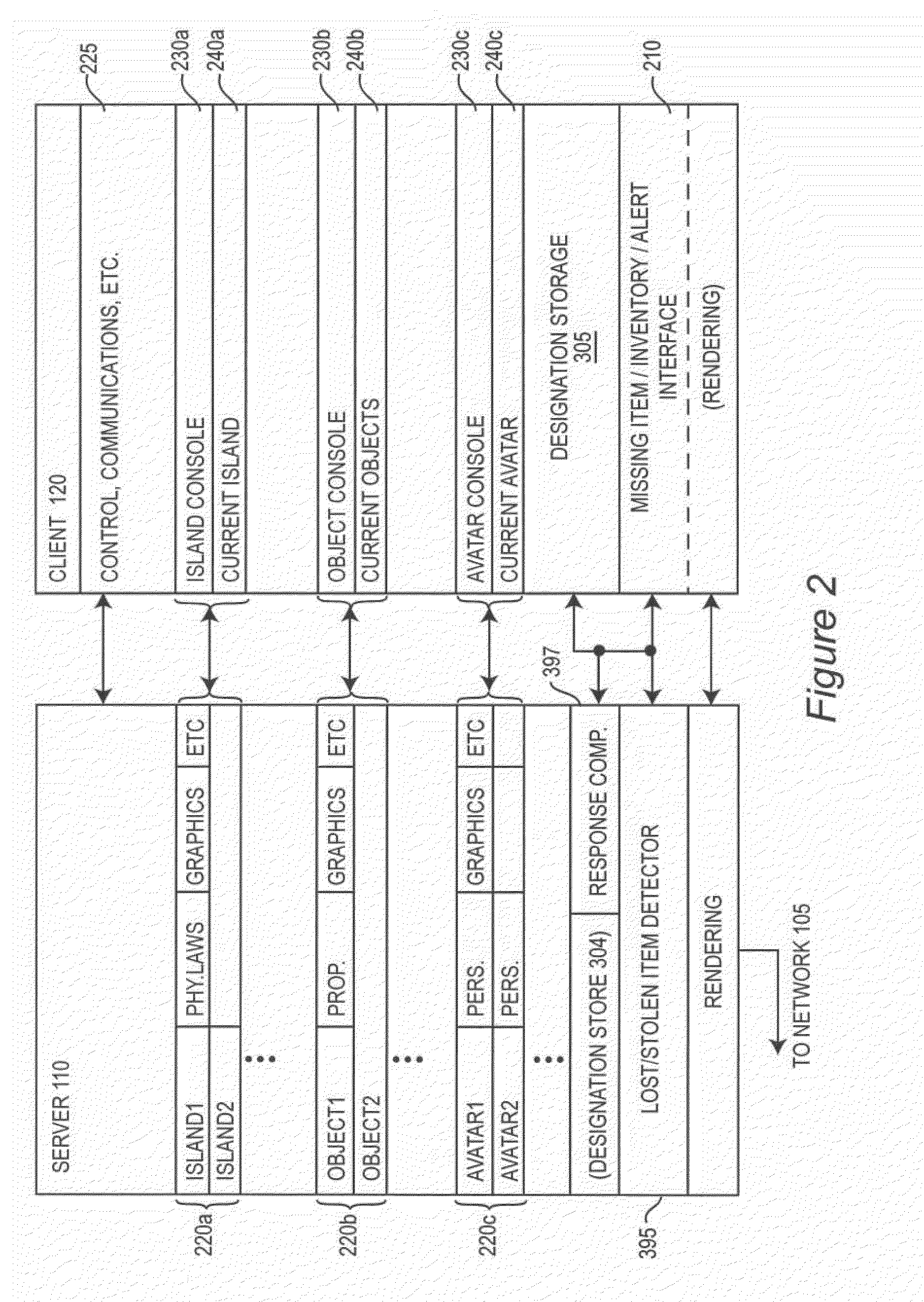 System and Method for Locating Missing Items in a Virtual Universe