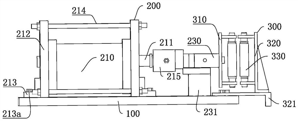 A heat exchange tube impact wear test device