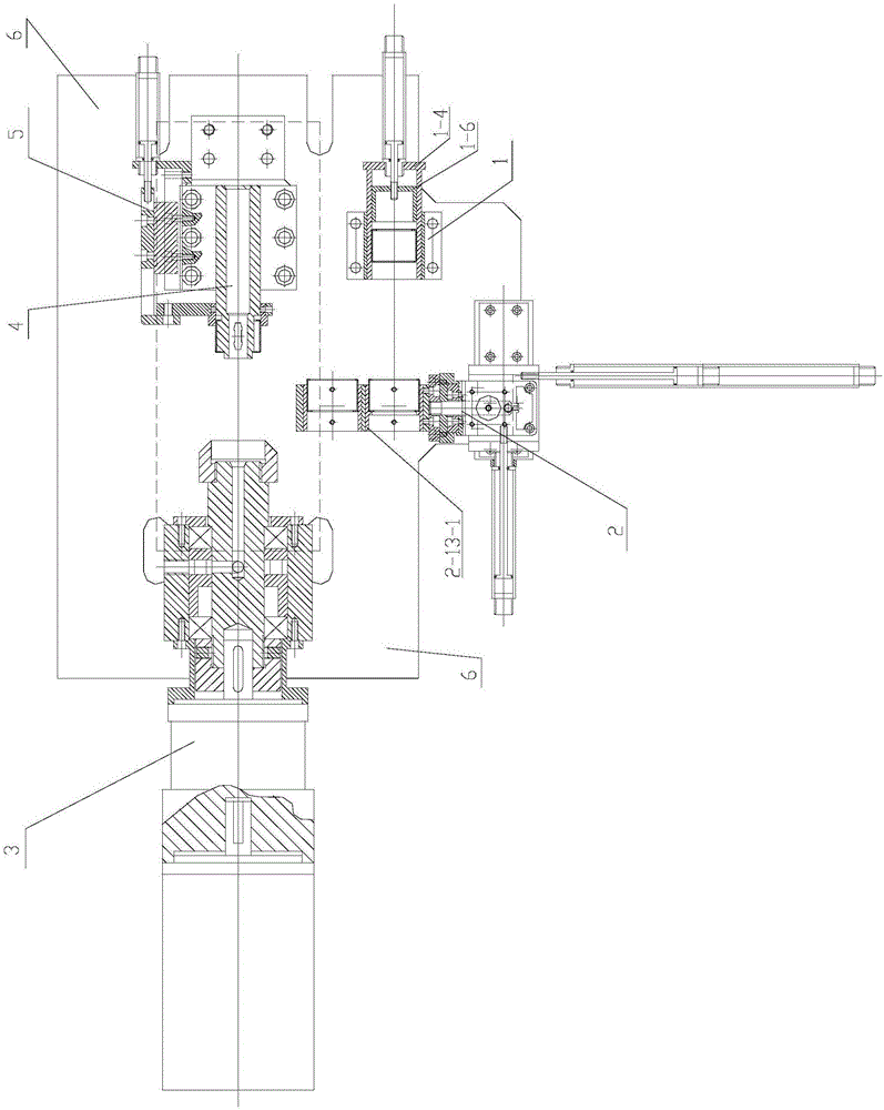 Full automatic window punching device for radial bearing cage