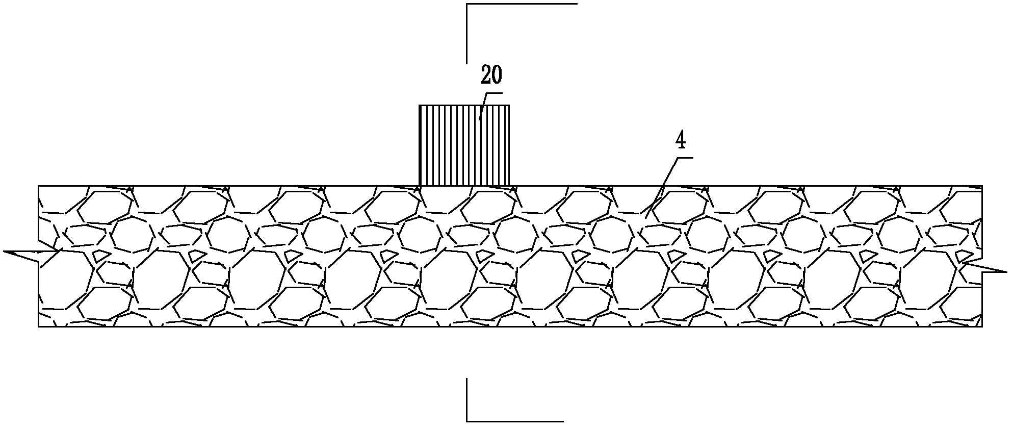 Sewage treatment artificial wetland system