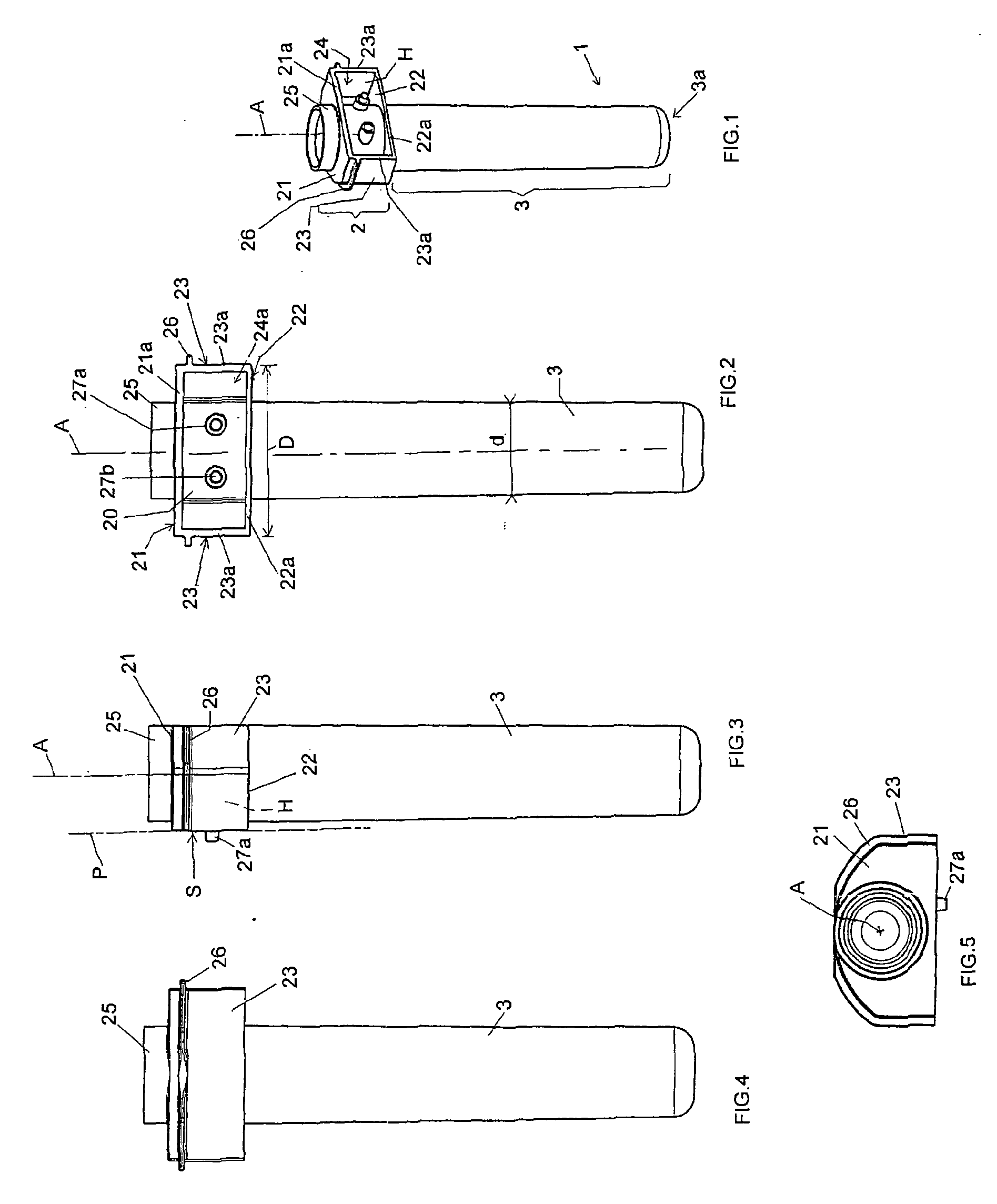 Plastic Preform and Single Container for Making a Dual-Container Dispenser