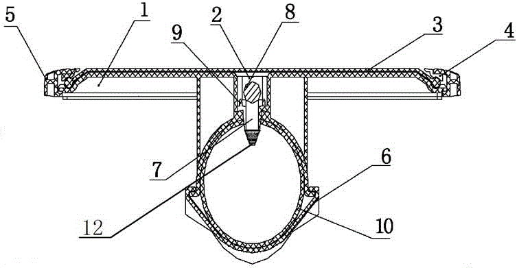 Filter disc type microporous aerator provided with rubber diaphragm