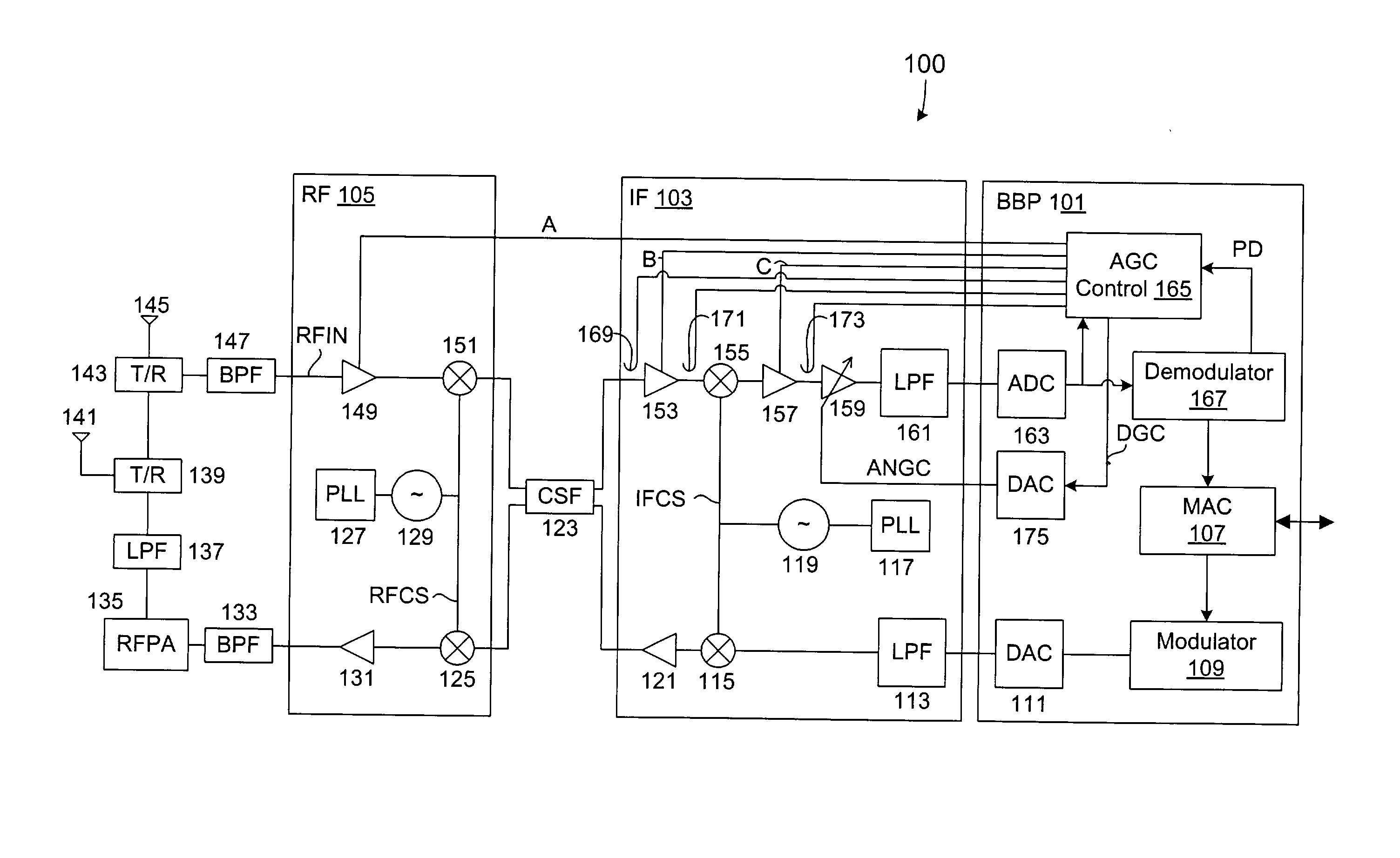 Rapid acquisition and tracking system for a wireless packet-based communication device