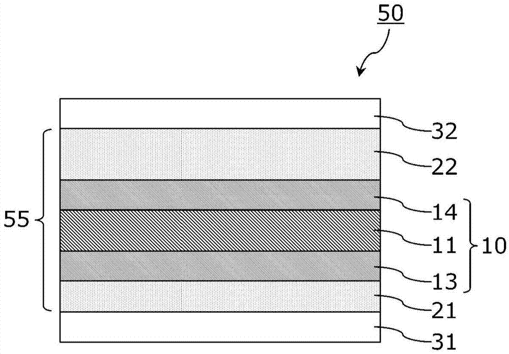 Optical film with adhesive on both sides and method for fabrication of image display device employing same