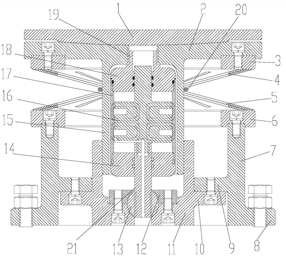 Vibration isolator with large load and adjustable stiffness and damping