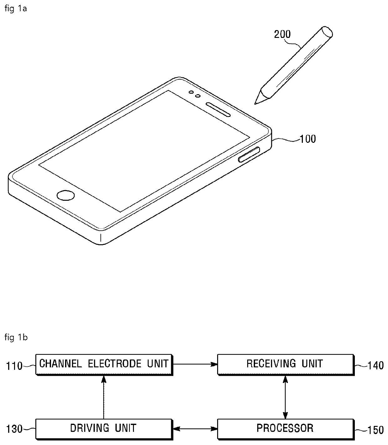 Hybrid stylus and touch input device communicating with same