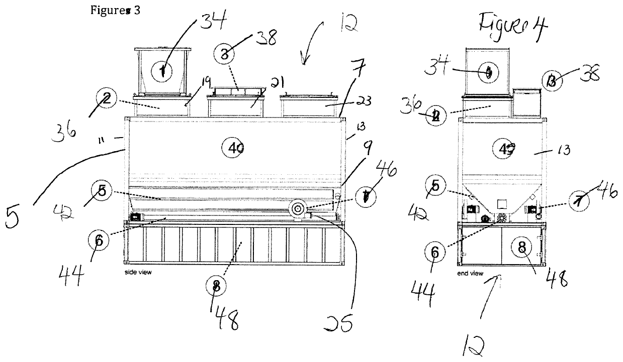 Composting apparatus usable in an industrial scale and process of use thereof