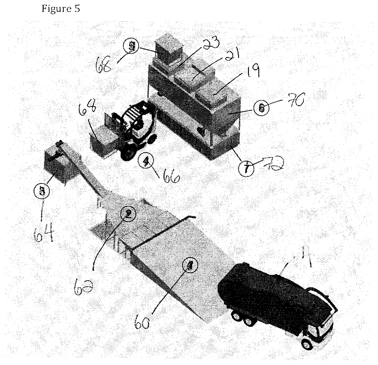 Composting apparatus usable in an industrial scale and process of use thereof