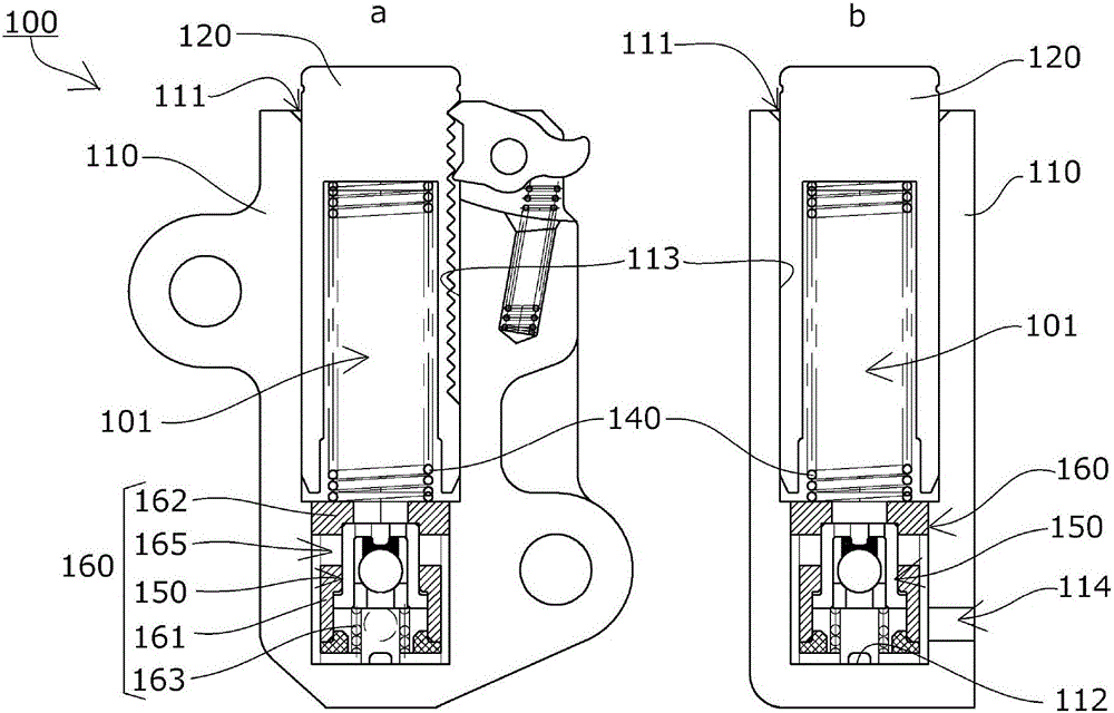 Chain tensioner and relief valve unit