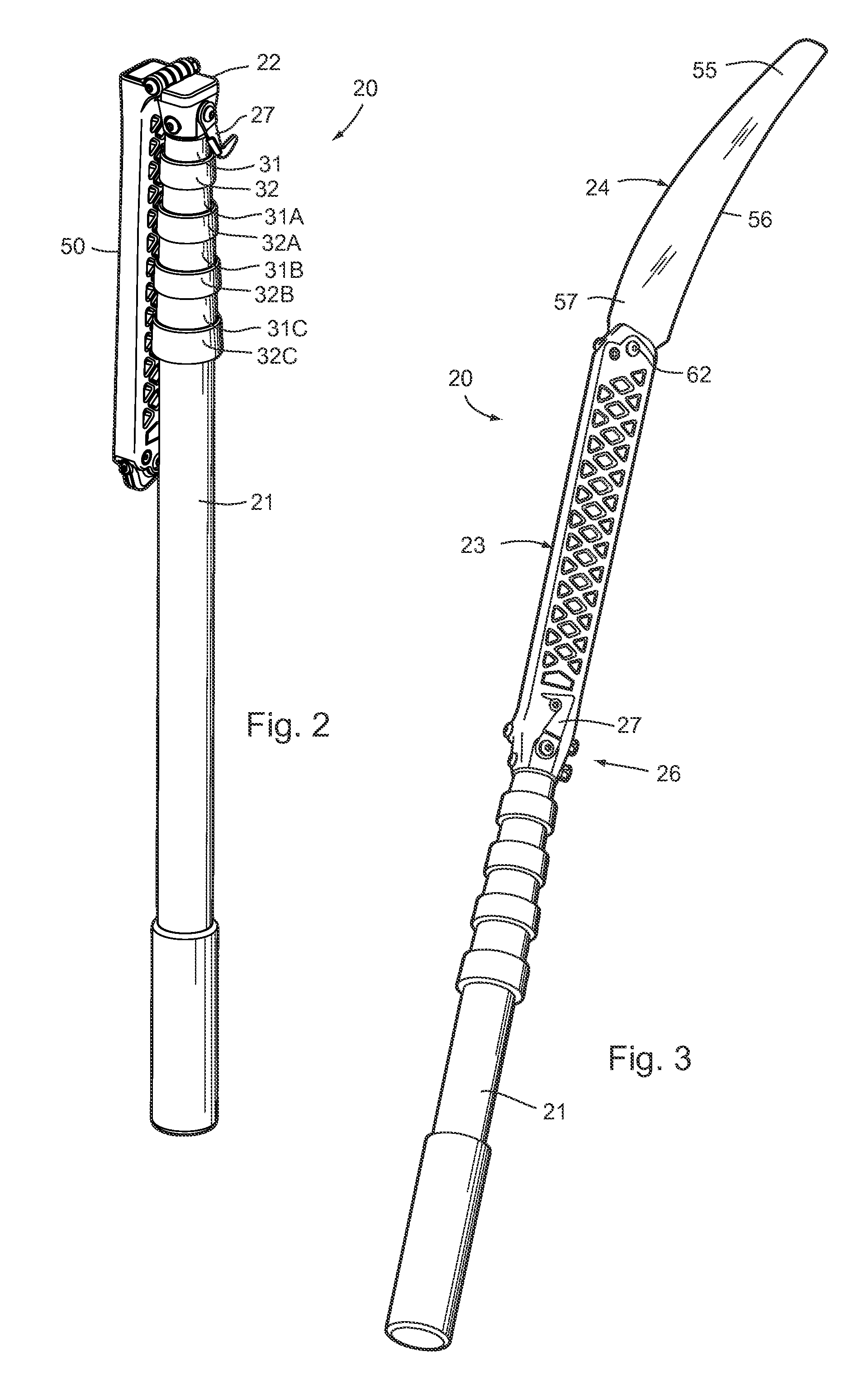 Foldable-storable pole saw