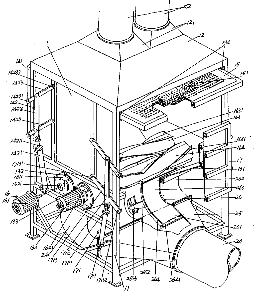 Automotive upholstery pre-forming machine by using airflow filling method