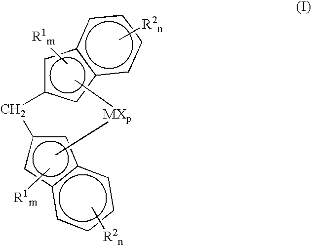 Methylene bridged metallocenes as olefin-polymerization-catalyst components
