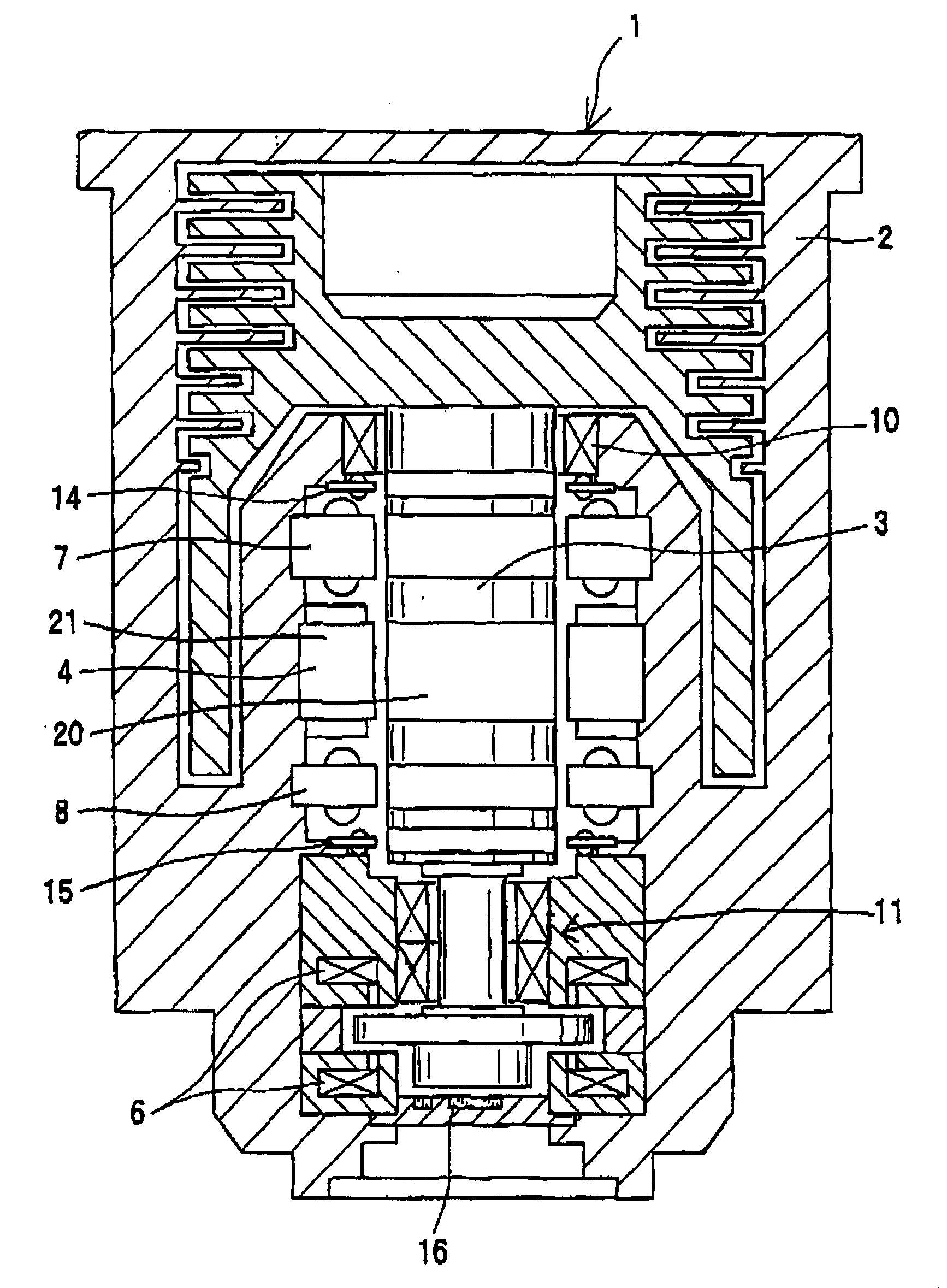 Turbo-molecular pump and touchdown bearing device