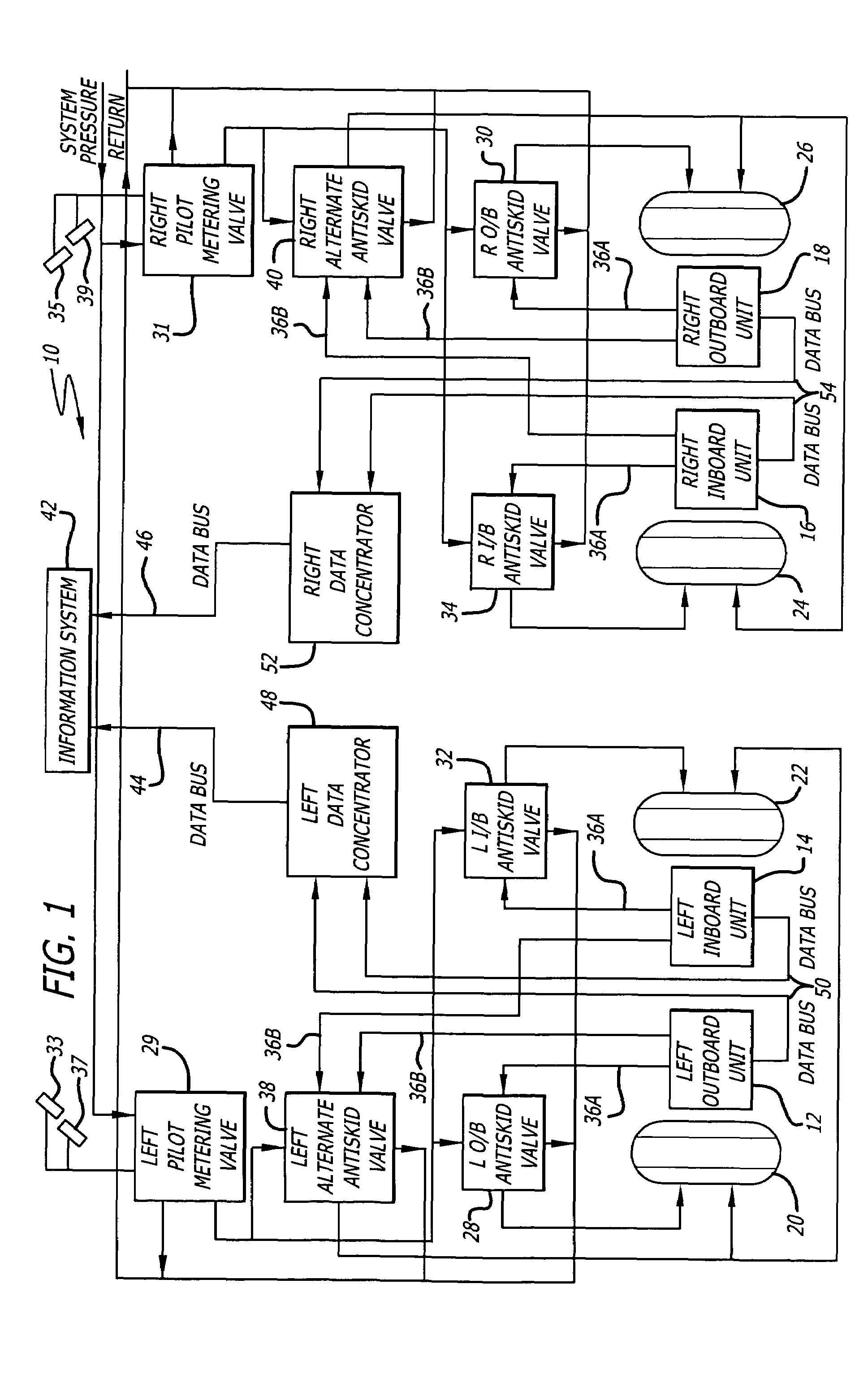 Antiskid control unit and data collection system for vehicle braking system