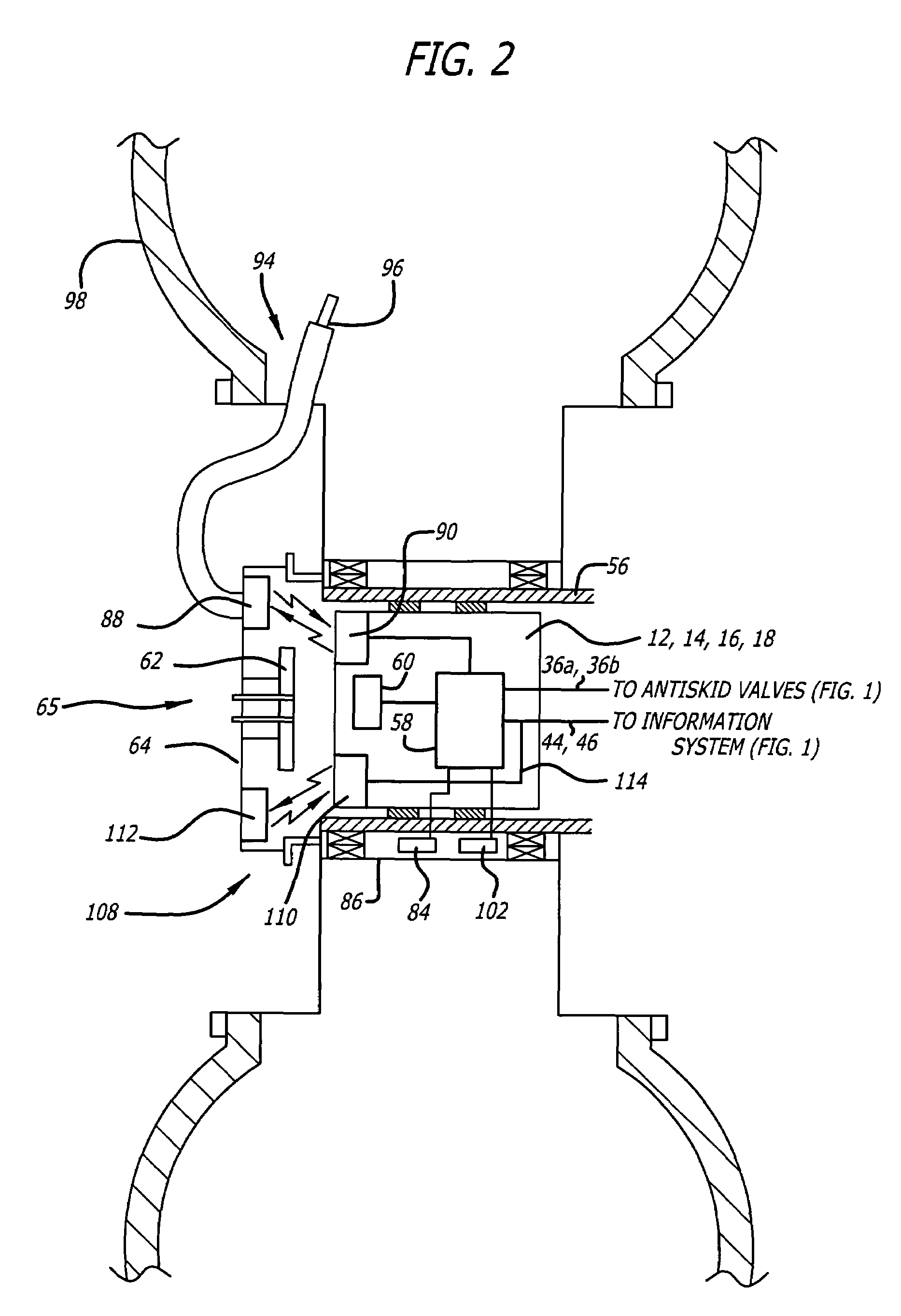 Antiskid control unit and data collection system for vehicle braking system