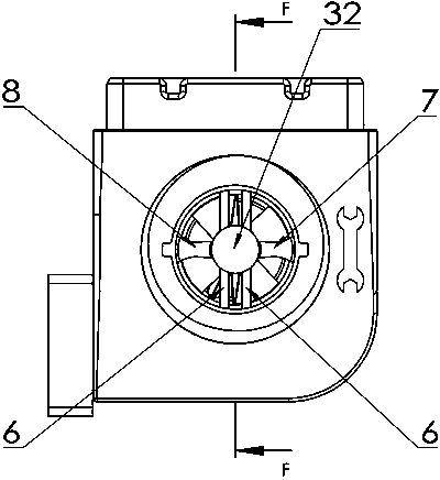 Photoelectric through-beam turbine flow meter