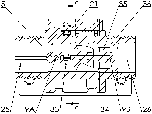 Photoelectric through-beam turbine flow meter