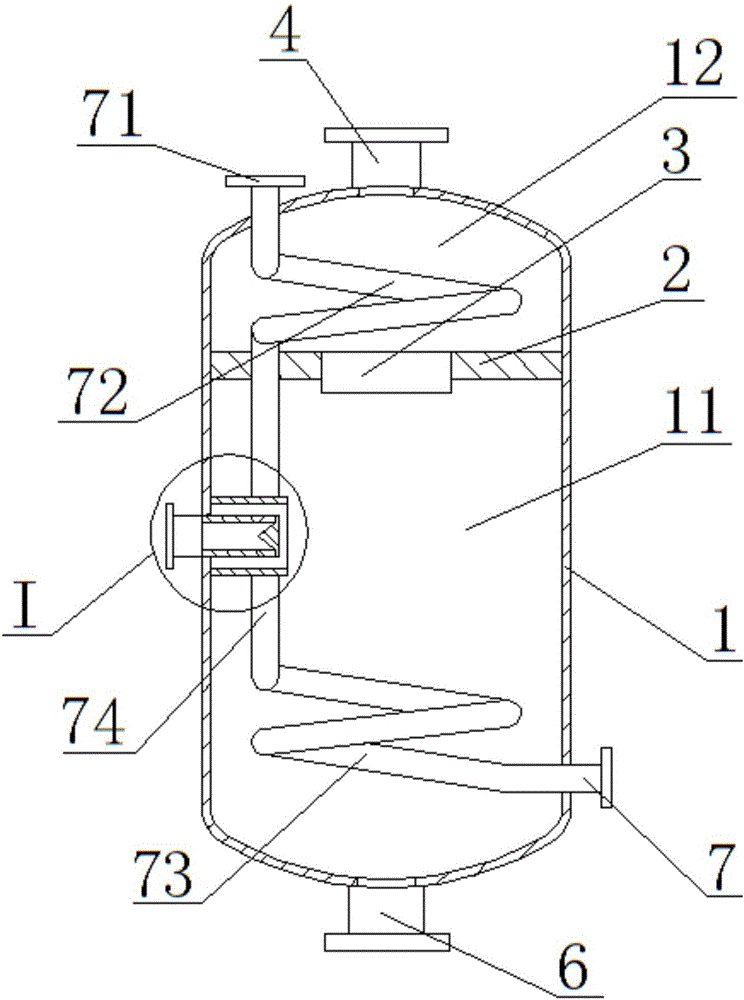 Periodic blowdown flash tank with double-cavity preheating