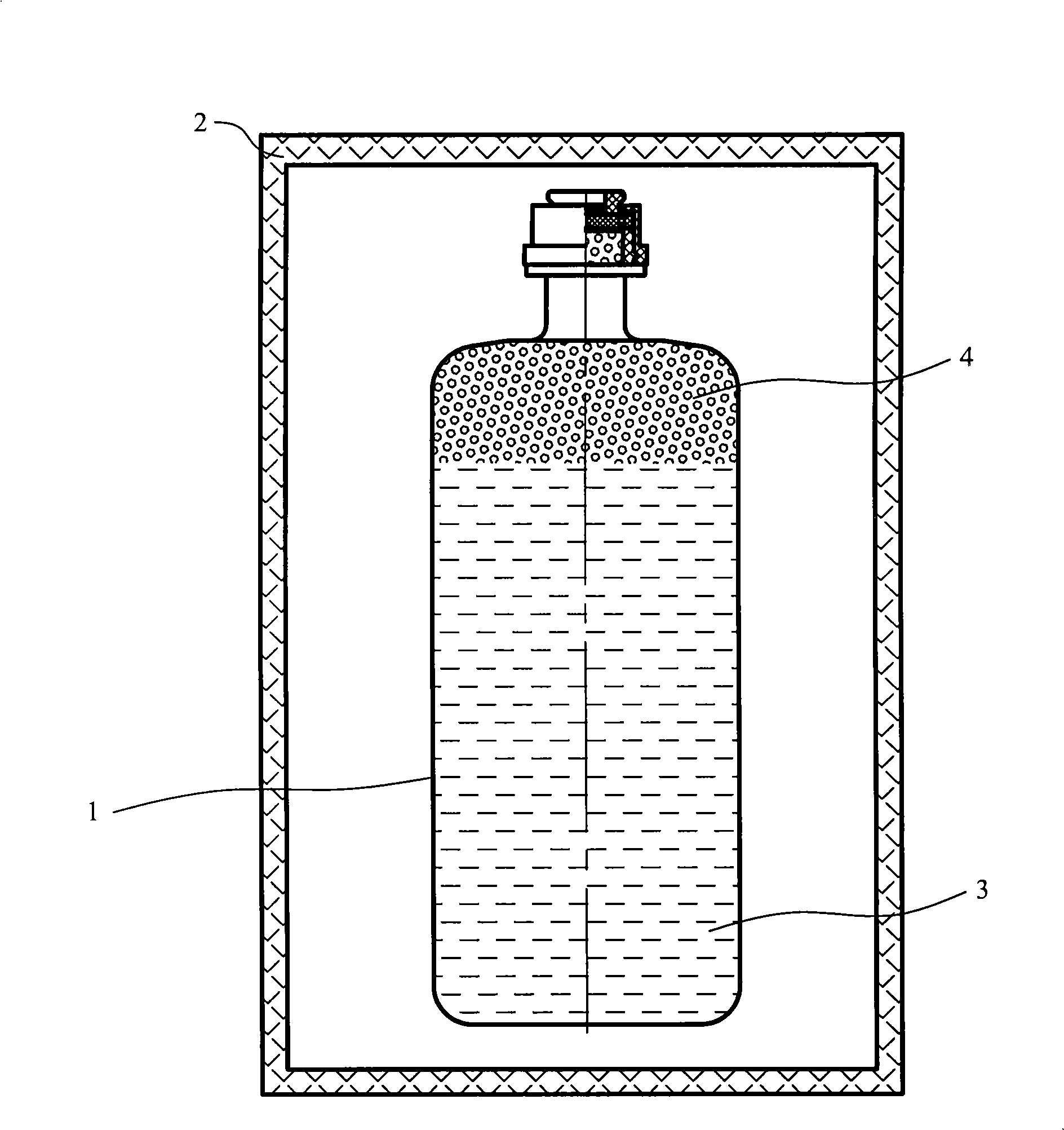 Package container for sodium bicarbonate injection and method of preparing the same