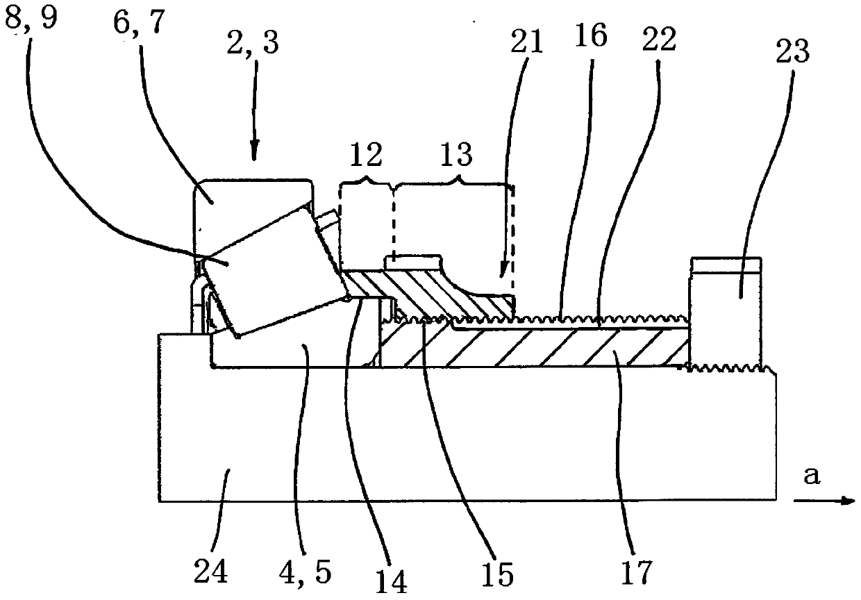 Bearing combination unit