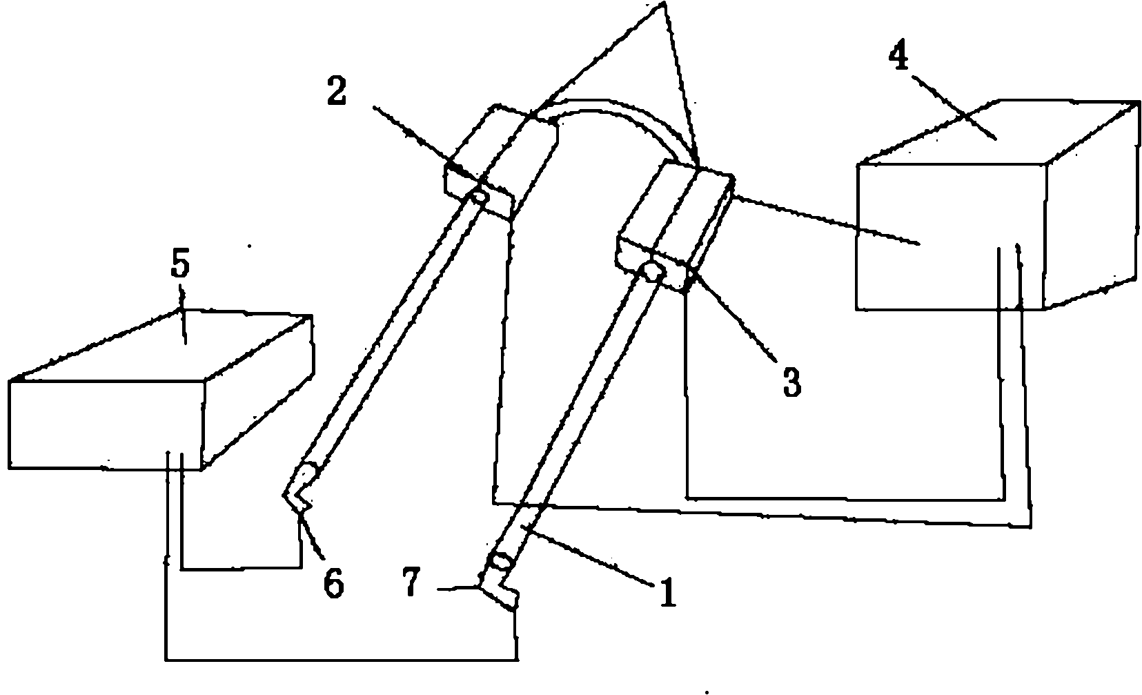 Device for eliminating internal stress of U-shaped bent pipe by performing heating and annealing