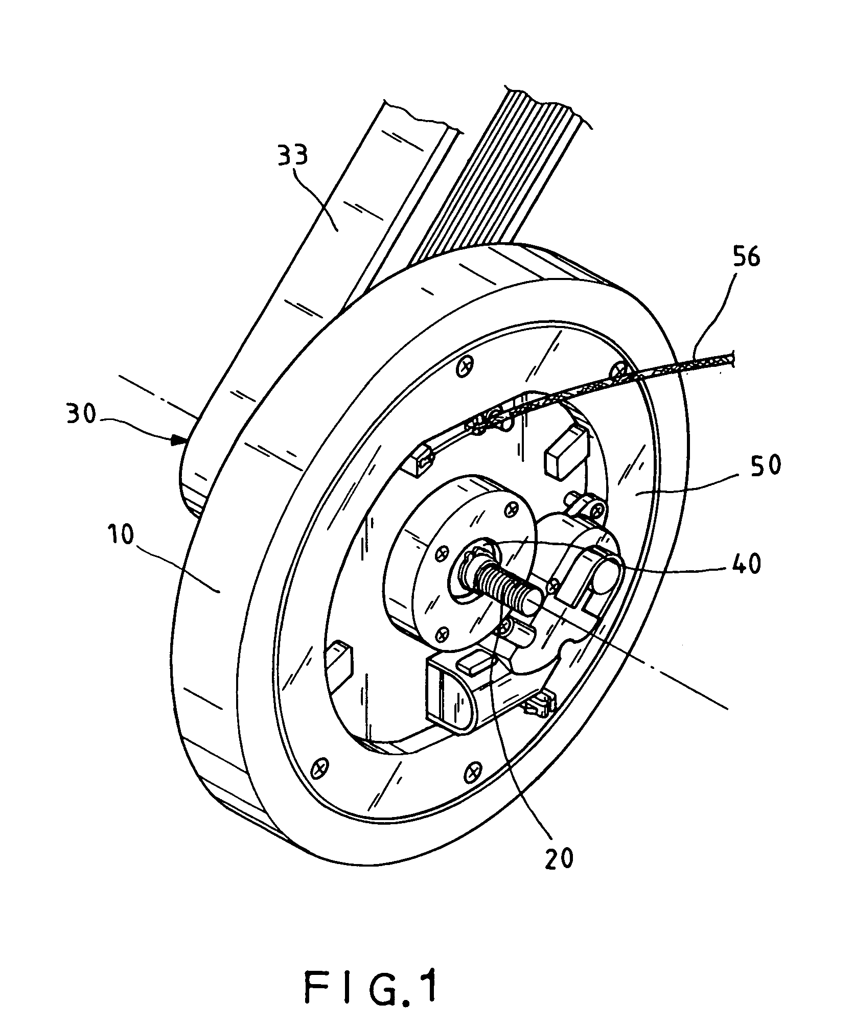 Magnetic controlled loading device in combination of a power generating set and an adjusting drive mechanism