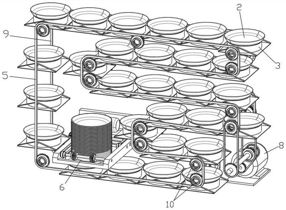 A vegetable receiving rack for a fully automatic cooking machine